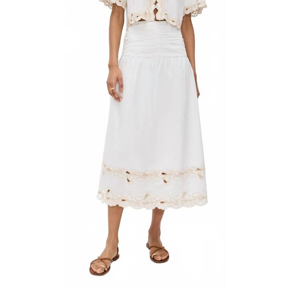 NEW RAILS sol skirt in white